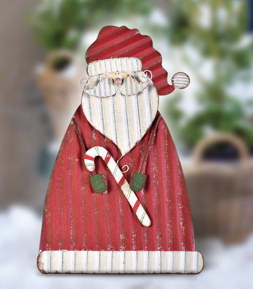 The Holiday Aisle Santa Porch Sitter Lawn Art Reviews Wayfair